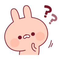 Relaxed rabbit & penguin sticker #9938172