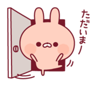 Relaxed rabbit & penguin sticker #9938176