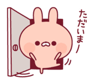 Relaxed rabbit & penguin sticker #9938176