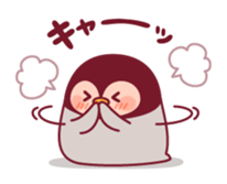 Relaxed rabbit & penguin sticker #9938178