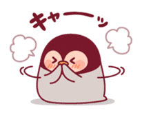 Relaxed rabbit & penguin sticker #9938178