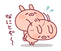 Relaxed rabbit & penguin sticker #9938186