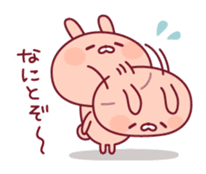 Relaxed rabbit & penguin sticker #9938186
