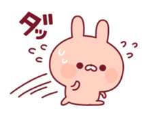 Relaxed rabbit & penguin sticker #9938191