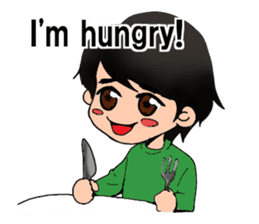 The laid back boy English Version sticker #9938232