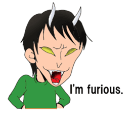 The laid back boy English Version sticker #9938243