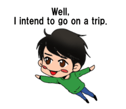 The laid back boy English Version sticker #9938245