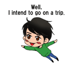 The laid back boy English Version sticker #9938245
