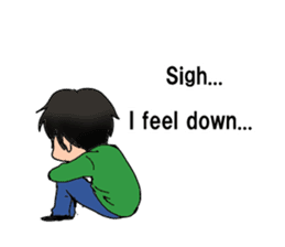 The laid back boy English Version sticker #9938249