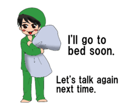 The laid back boy English Version sticker #9938256