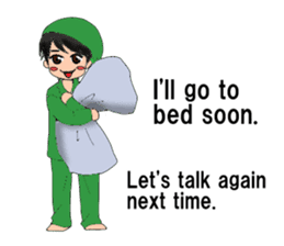 The laid back boy English Version sticker #9938256