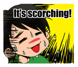 The laid back boy English Version sticker #9938262