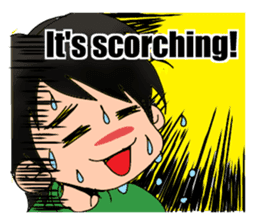 The laid back boy English Version sticker #9938262