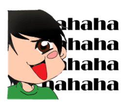 The laid back boy English Version sticker #9938268
