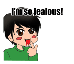 The laid back boy English Version sticker #9938270