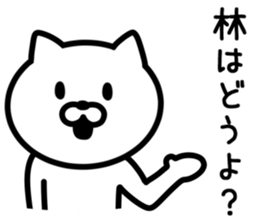 Cat to HAYASHI sticker #9938382