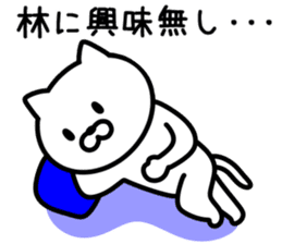 Cat to HAYASHI sticker #9938383