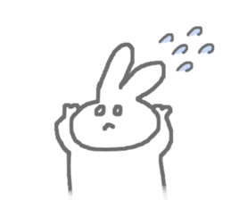 cute rabbit useful sticker sticker #9939678