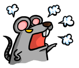 Daylife of a fountain pen mouse sticker #9940084