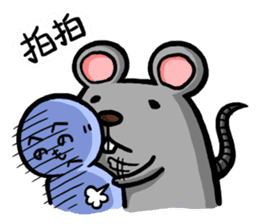 Daylife of a fountain pen mouse sticker #9940095