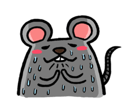 Daylife of a fountain pen mouse sticker #9940102