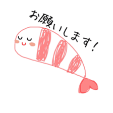 Shrimp weather sticker #9940152
