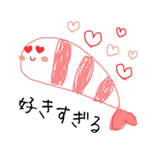 Shrimp weather sticker #9940172