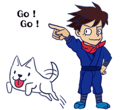 Shake . Become ninja. sticker #9940317