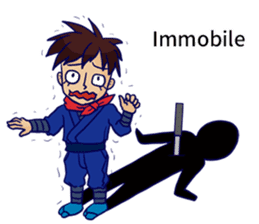 Shake . Become ninja. sticker #9940342