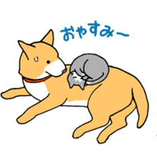 Close dog&cat sticker #9940431