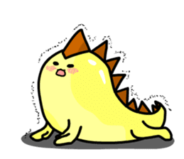 the cute dinosaur sticker #9940633