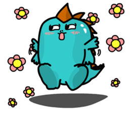 the cute dinosaur sticker #9940667