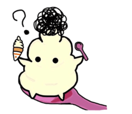 Hairy Soft Serve Ice Cream sticker #9940954