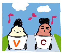 Hairy Soft Serve Ice Cream sticker #9940988