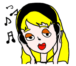 The mysterious girls sticker #9941156