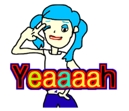 The mysterious girls sticker #9941159