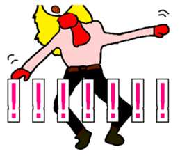 The mysterious girls sticker #9941184