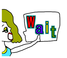 The mysterious girls sticker #9941186