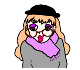 The mysterious girls sticker #9941187