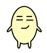 kawaii egg sticker #9942114