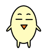 kawaii egg sticker #9942120