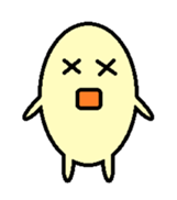 kawaii egg sticker #9942121