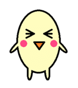 kawaii egg sticker #9942126