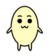 kawaii egg sticker #9942127