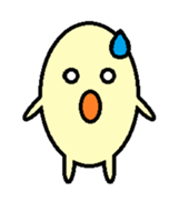 kawaii egg sticker #9942130