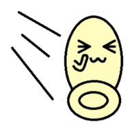 kawaii egg sticker #9942135