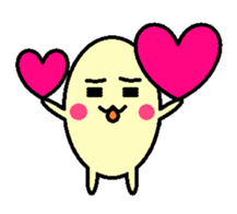 kawaii egg sticker #9942136