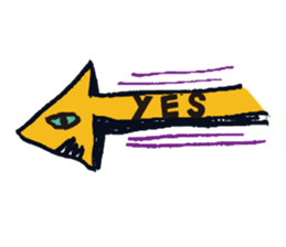 Kuroda's YES&NO sticker #9943200