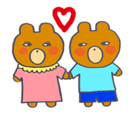 The bear has a menacing look sticker #9943305