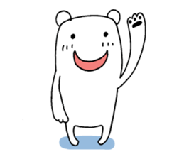 Bear walking sticker #9943352